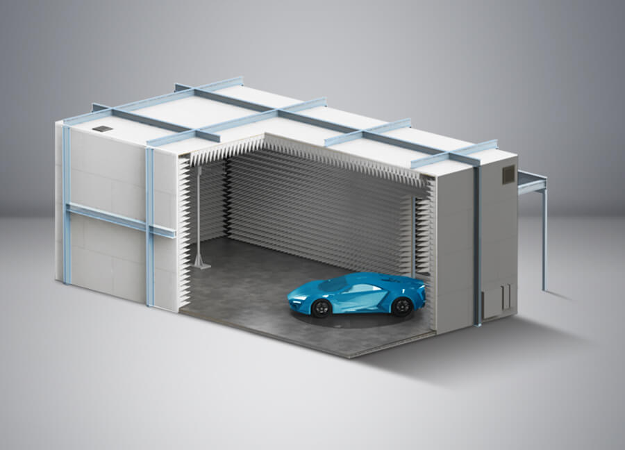 CISPR 25 Automotive Vehicle Test Facility EMC Test Chamber